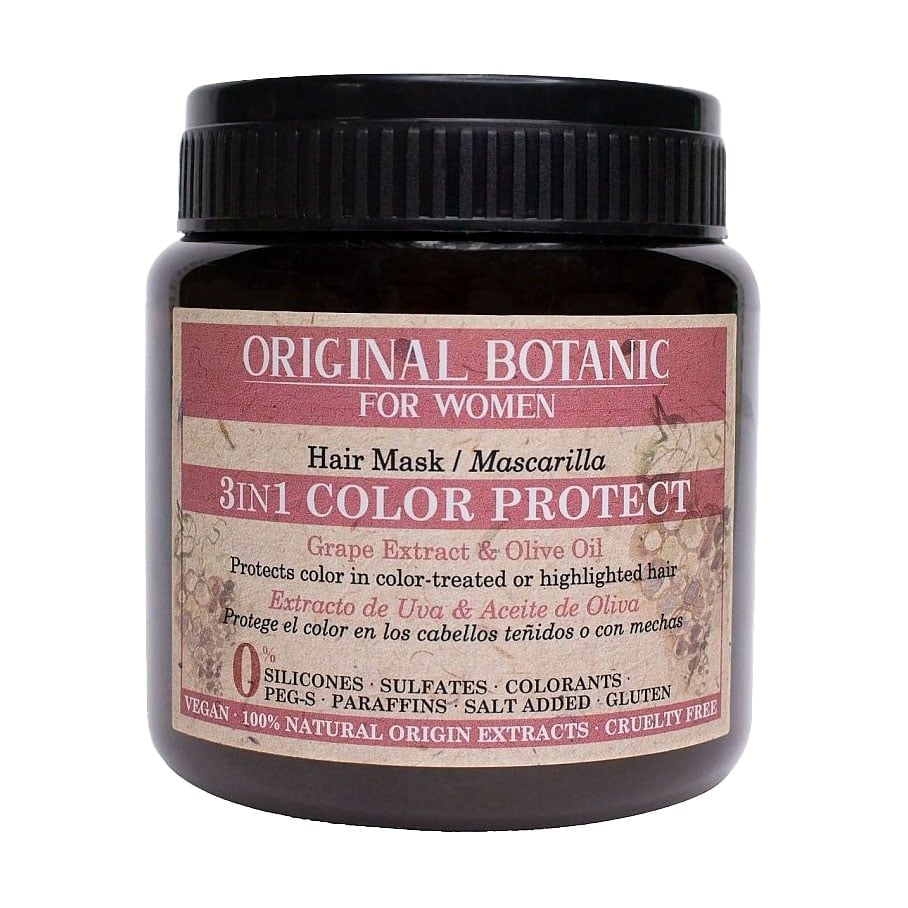 Маска 3 в 1 Original Botanic For Women 3 In 1 Color Protect Hair Mask для захисту кольору волосся, 250 мл