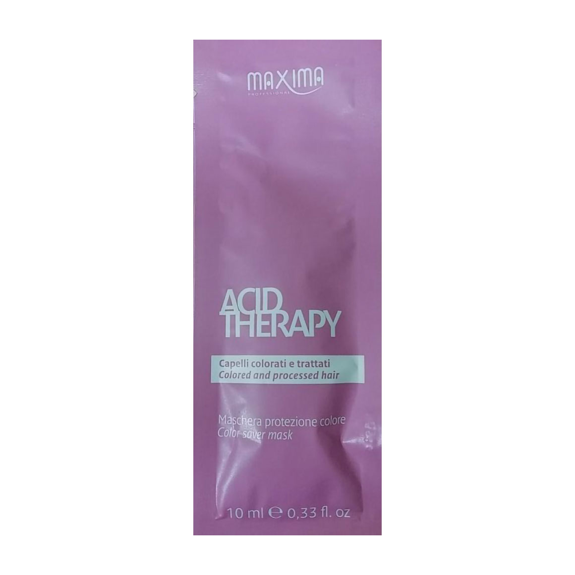 Маска для захисту кольору фарбованого волосся Maxima Professional Acid Therapy Color Saver Mask, 10 мл