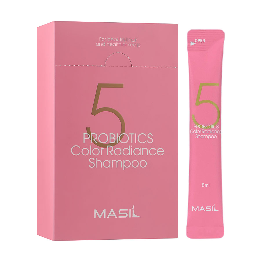Шампунь Masil 5 Probiotics Color Radiance Shampoo для захисту кольору волосся, з пробіотиками, 20*8 мл
